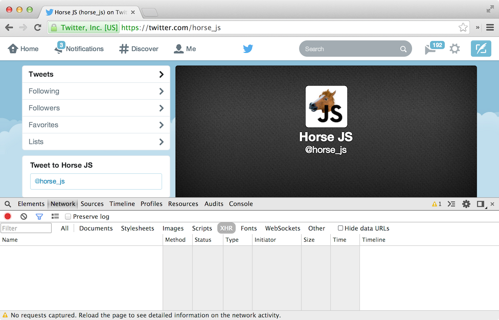Screenshot of the network tab.