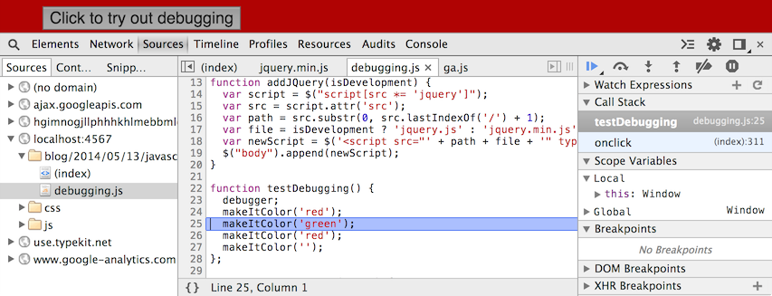 Screenshot of debugging. The body background is red.