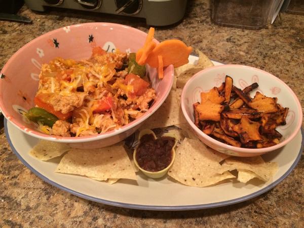 photo of bunny themed thanksgiving dinner