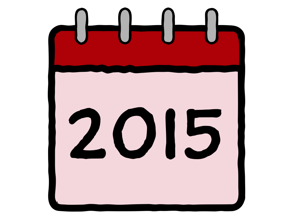 Slide content: calendar with the year 2015.