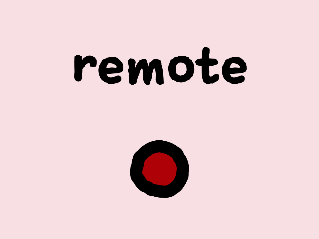 Slide content: remote