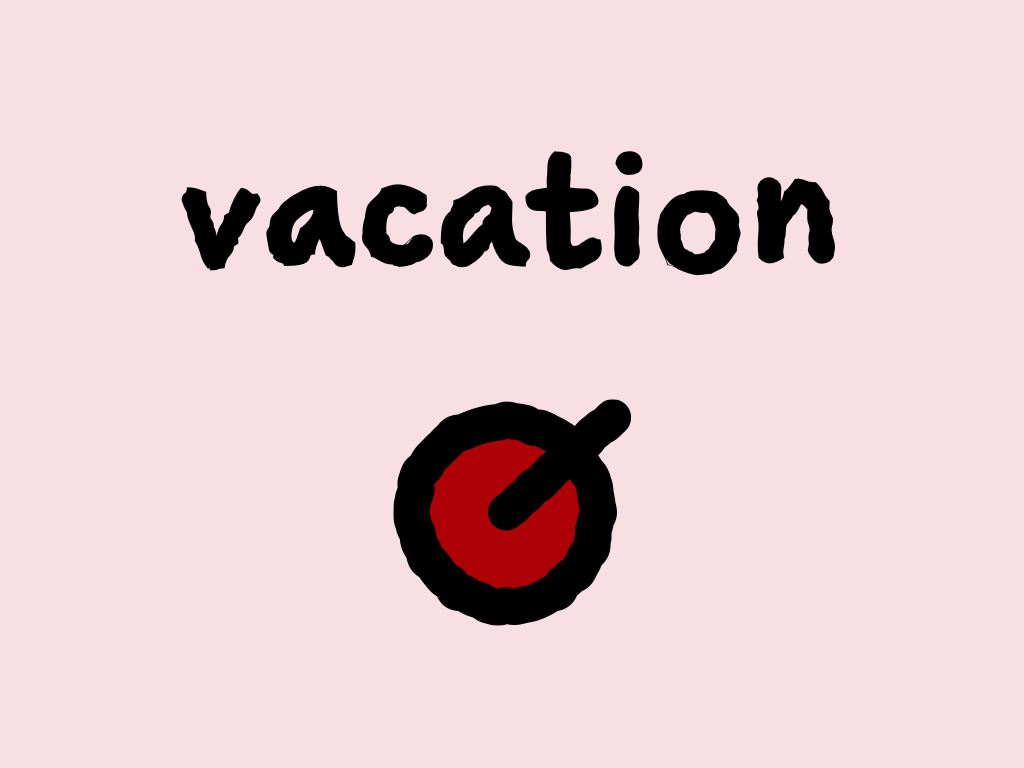 Slide content: vacation
